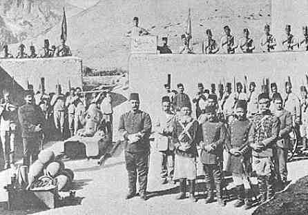 Officers of the garrison at Zeitun
