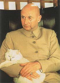 Donald Pleasance as Blofeld in YOU ONLY LIVE TWICE