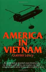 book cover: Guenter Lewy's "America in Vietnam"