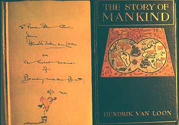 Hendrik Van Loon signed this copy of his book for Frances Clarke