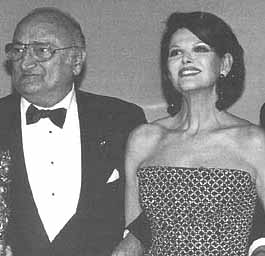 Henri Verneuil (Achod Malakian) & Claudia Cardinale, at an awards ceremony for MAYRIG